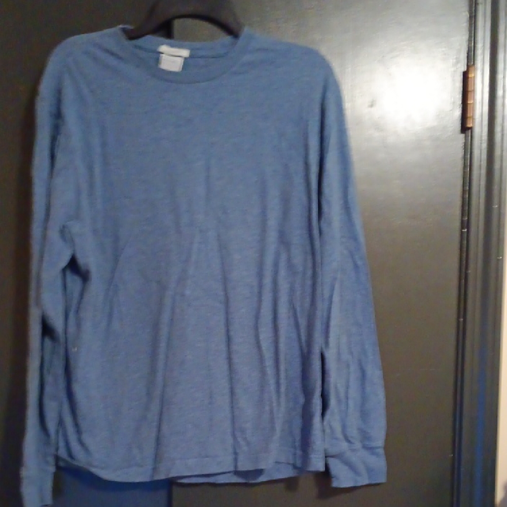 Men's Blue Long Sleeve Shirt